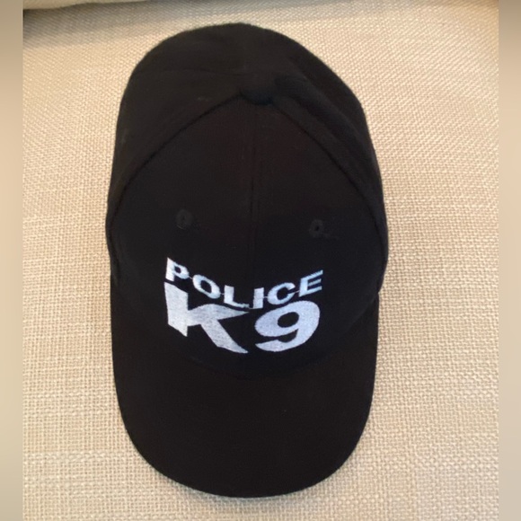 Cobra Police K9 Black Unisex Cap w White Embroidery /Adjustable - Picture 2 of 9